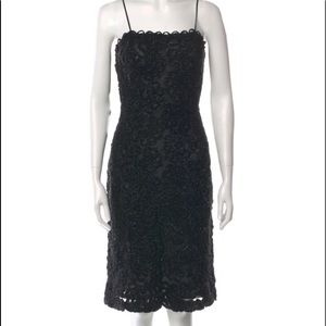 CYNTHIA ROWLEY
Vintage Square Neckline Knee-Length Dress